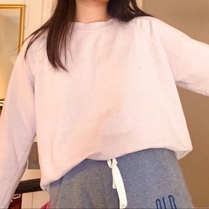 Comfy Basic Light Pink Sweatshirt